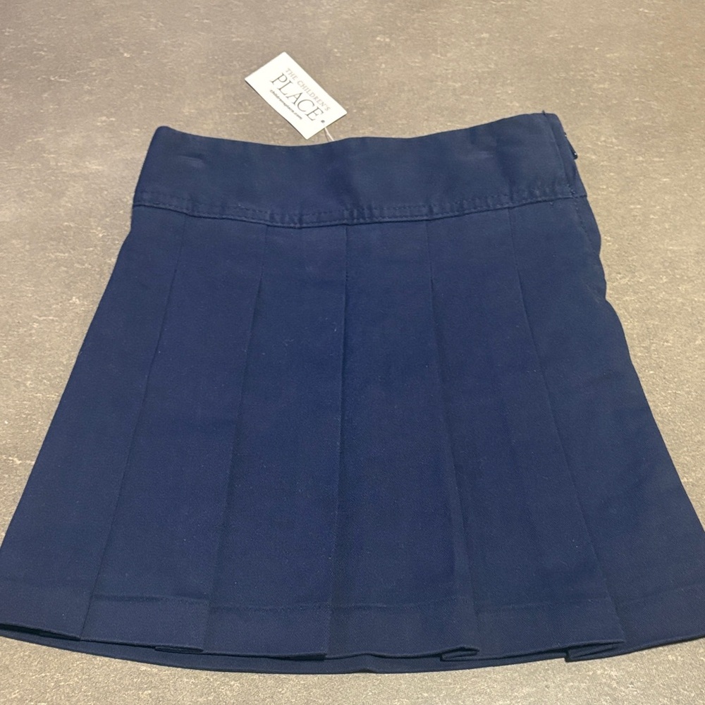 UNIFORM Children's Place uniform School Skirt with shorts Size 5 Slim- NEW